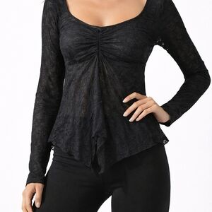 Elegant Black Women's Blouse